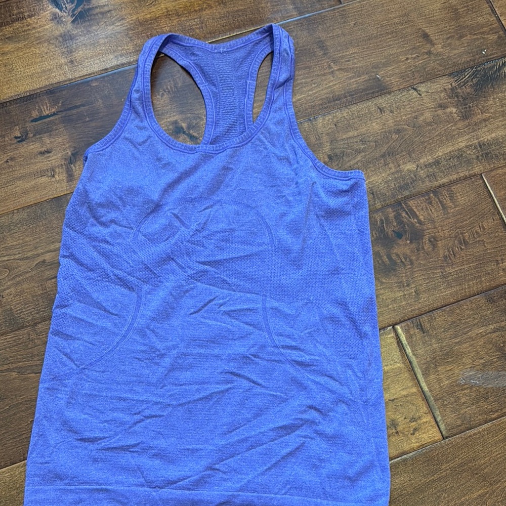 Lululemon Athletica Blue Fitted Tank Top